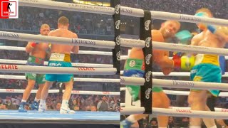 Must See Ringside View Of Canelo Landing Power Punches On Billy Joe Saunders