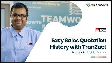 Easy Sales Quotation History with TranZact | Pilot Gaskets