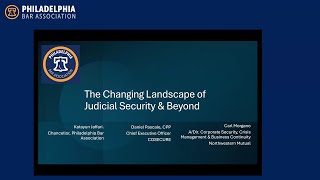 Chancellor's Forum: The Changing Landscape on Judicial Security