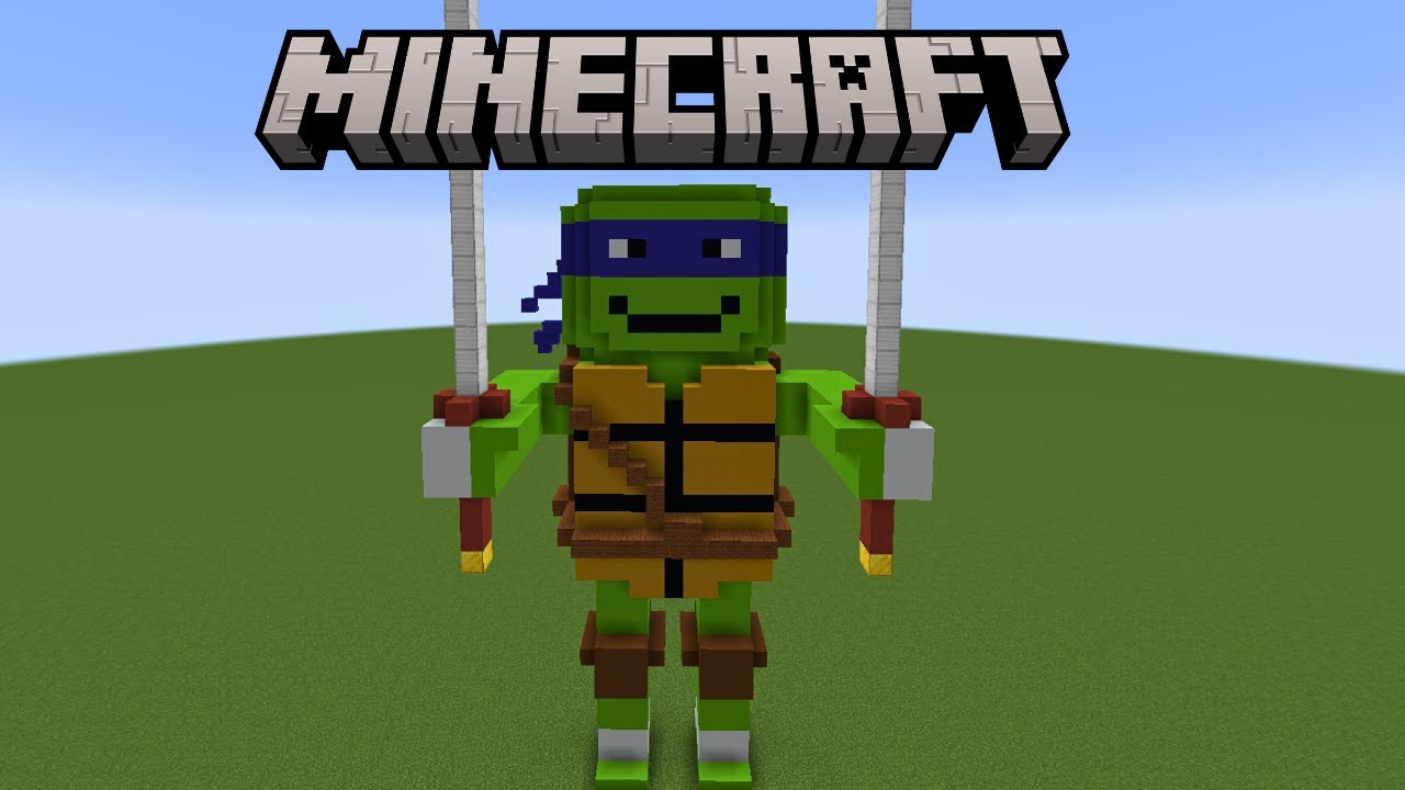 Leonardo Rottmnt Minecraft How To Build Leonardo From Teenage Mutant ninja Turtles In Minecraft ...