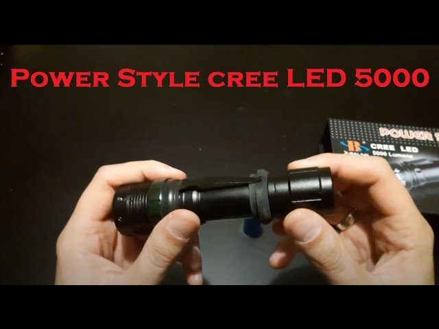 banner Lost pink Power Style cree LED 5000 lumens flashlight review - YouTube