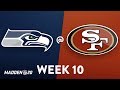 NFL Week 10 | Seattle Seahawks @ San Francisco 49ers | Madden 20