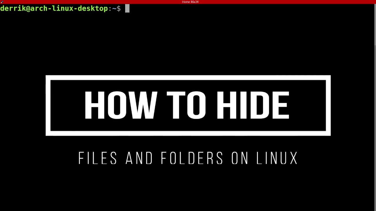 Hide commands. To hide.