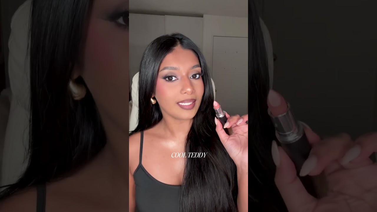 trying mac cosmetics nudes lipstick collection on brown skin ♡ 