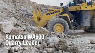 Video still for Wendling Quarries' Komatsu WA600 pit loader is the right fit for its Cedar Rapids South Quarry