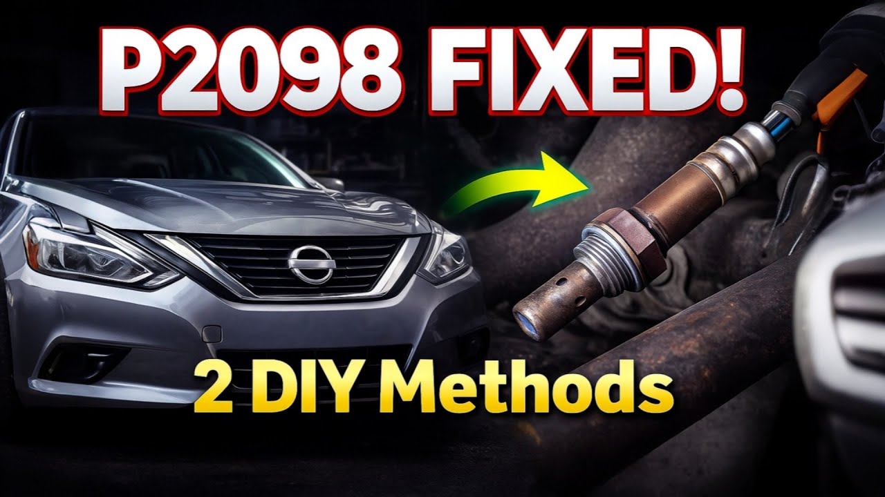 P2098 Code How to Fix NISSAN P2098 Engine Code in 4 Minutes | 2 Easy DIY Fixes ...