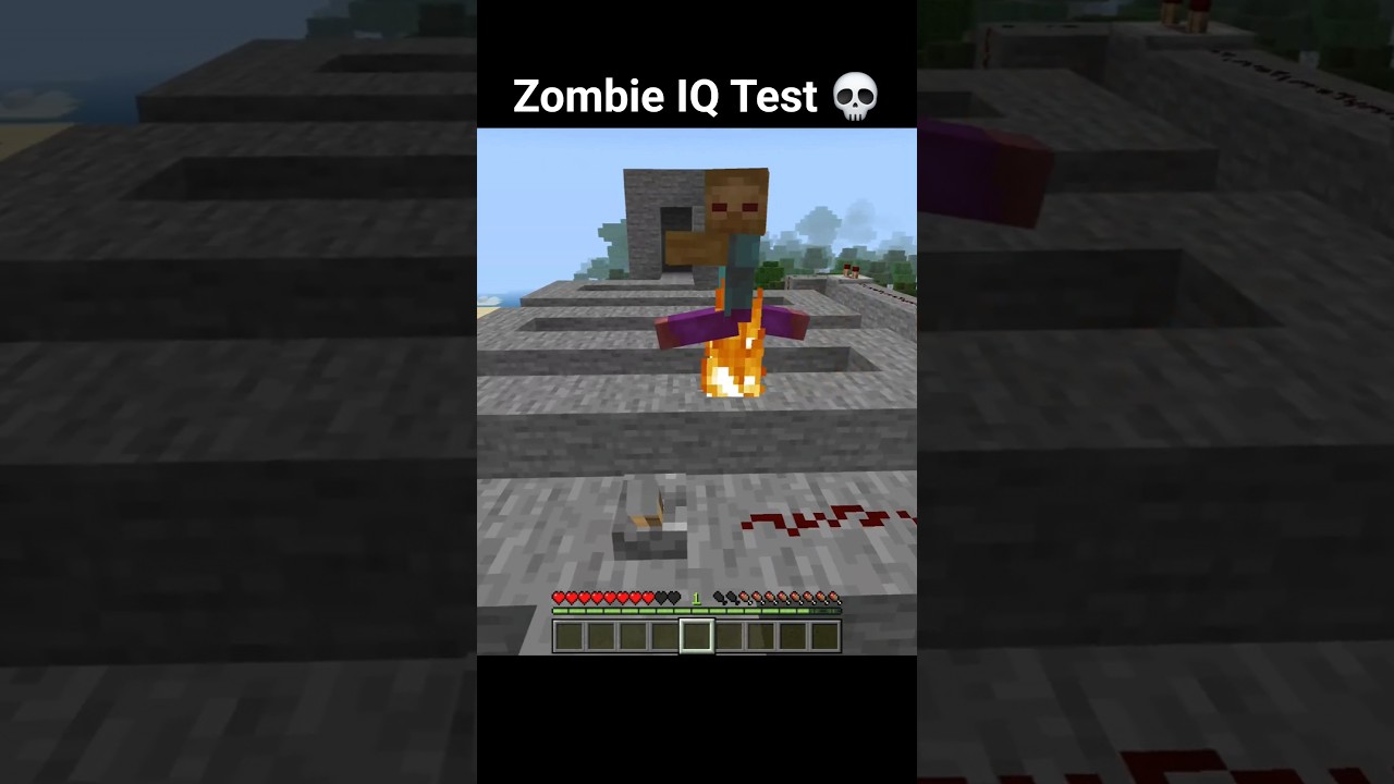 Тест на IQ зомби в Minecraft