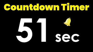 51 second Countdown Timer with Alarm #timerstore #51s #countdown