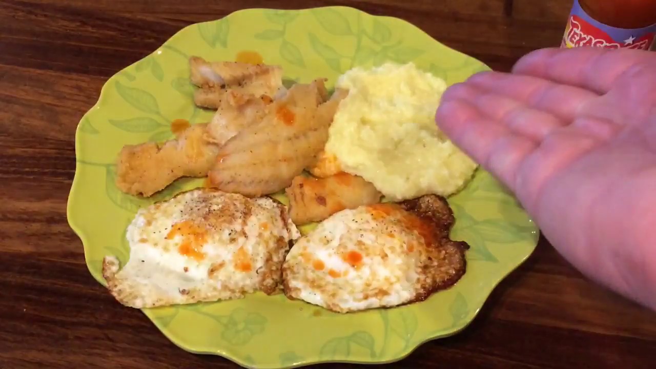 Cast Iron Wednesday │Fried Fish Eggs and Grits YouTube