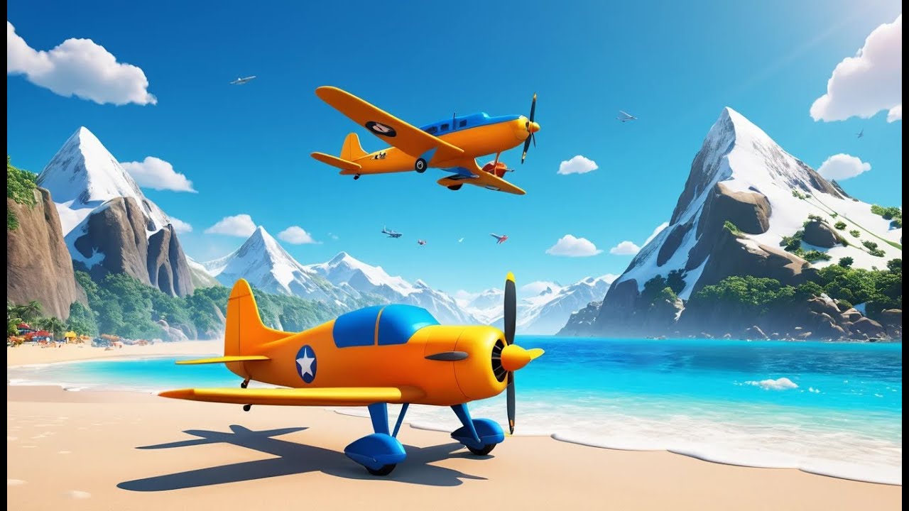 The Planes in the Sky Go Zoom Zoom Zoom | Fun Airplane Song for Kids | Sing Along & Fly High
