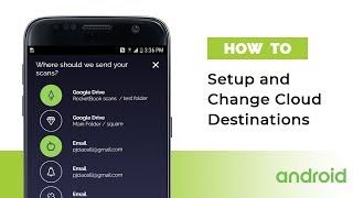 How To Setup and Change Cloud Destinations (Android) | Rocketbook Guide