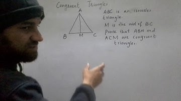 Congruent triangles, 4 rules and 1 exam example part 1