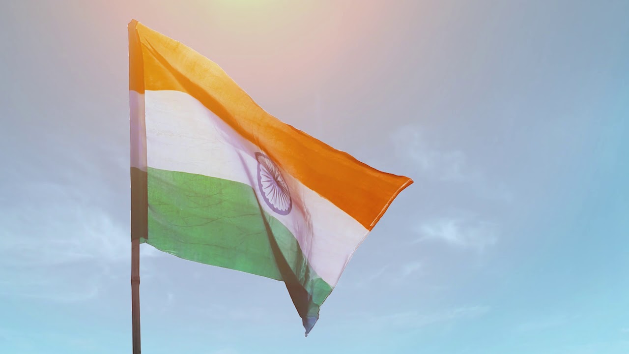 India Flag Waving Full HD Royalty Free Video Download Get
