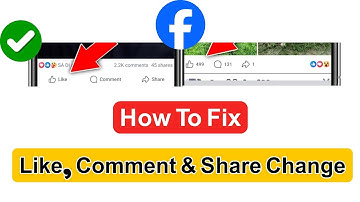 Facebook New Update Fix | Facebook Like, Comment & Share Option Change Problem (2025)