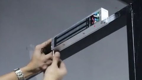 How to install a electromagnetic lock for automatic swing door