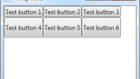 WPF TUTORIAL : WRAP PANEL IN WPF