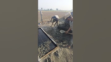 Concrete Slab Casting That Looks Powerful#PowerBuild #ConcreteSlab #CivilDIY #Shorts