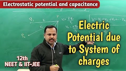 Electric potential due to a system of charges | Class 12th Physics handwritten notes #cbse