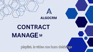 Contract Management in ALGO-CRM (Hindi)