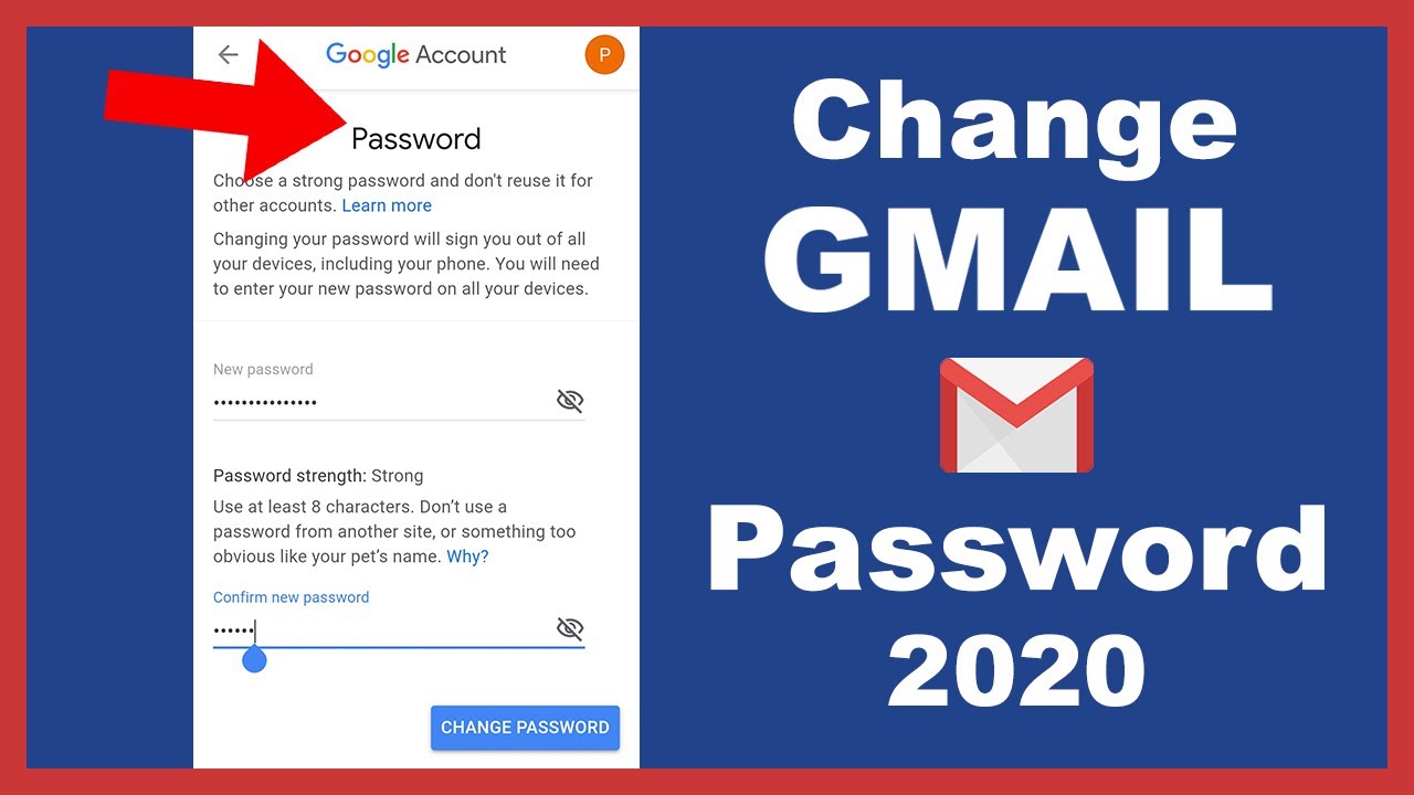 Change gmail