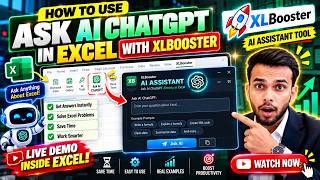 Full How to Use Ask AI ChatGPT in Excel | XLBooster AI Assistant Tutorial Guide