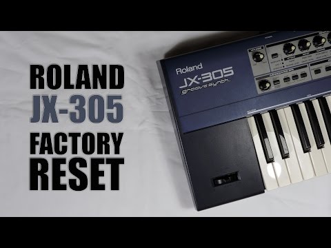 Roland JX-305 factory reset : Tuto FR