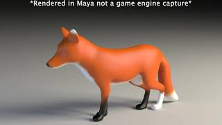 Low Poly Fox - Animated
