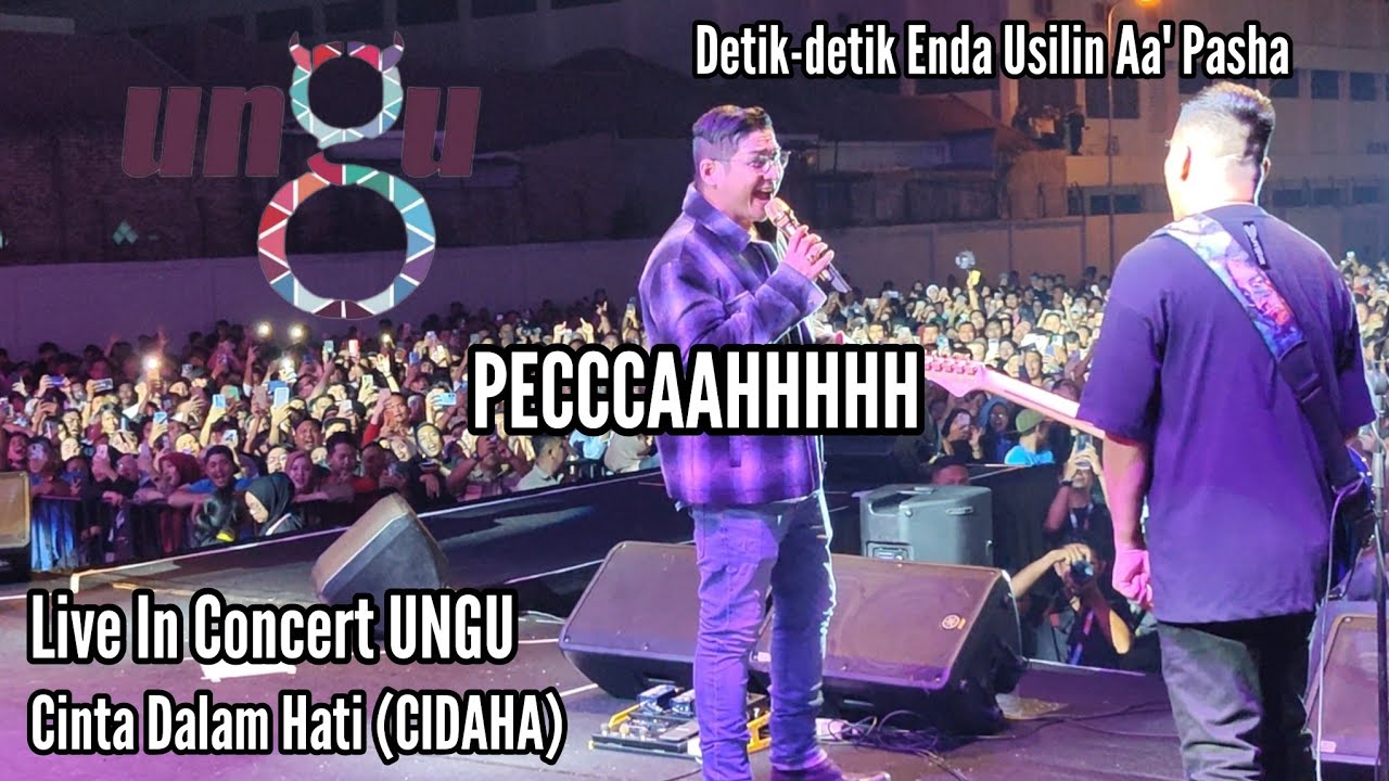 KONSER UNGU BAND DI PEKAN RAYA SUMATERA UTARA MEDAN MEMBAWAKAN LAGU CINTA DALAM HATI