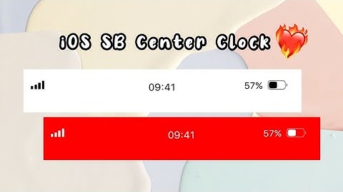 New iOS Status Bar for Android ~ Center Clock ~ iPhone 6/7/8 Style
