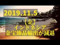 (19.11.5)【金】インドネシア金宝飾品輸出が減退！「TOCOMスクエアTV」商品先物相場展望
