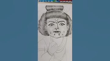 (Part-2) Shading Krishna Drawing Made Easy ✨  #KrishnaDrawing #youtube
