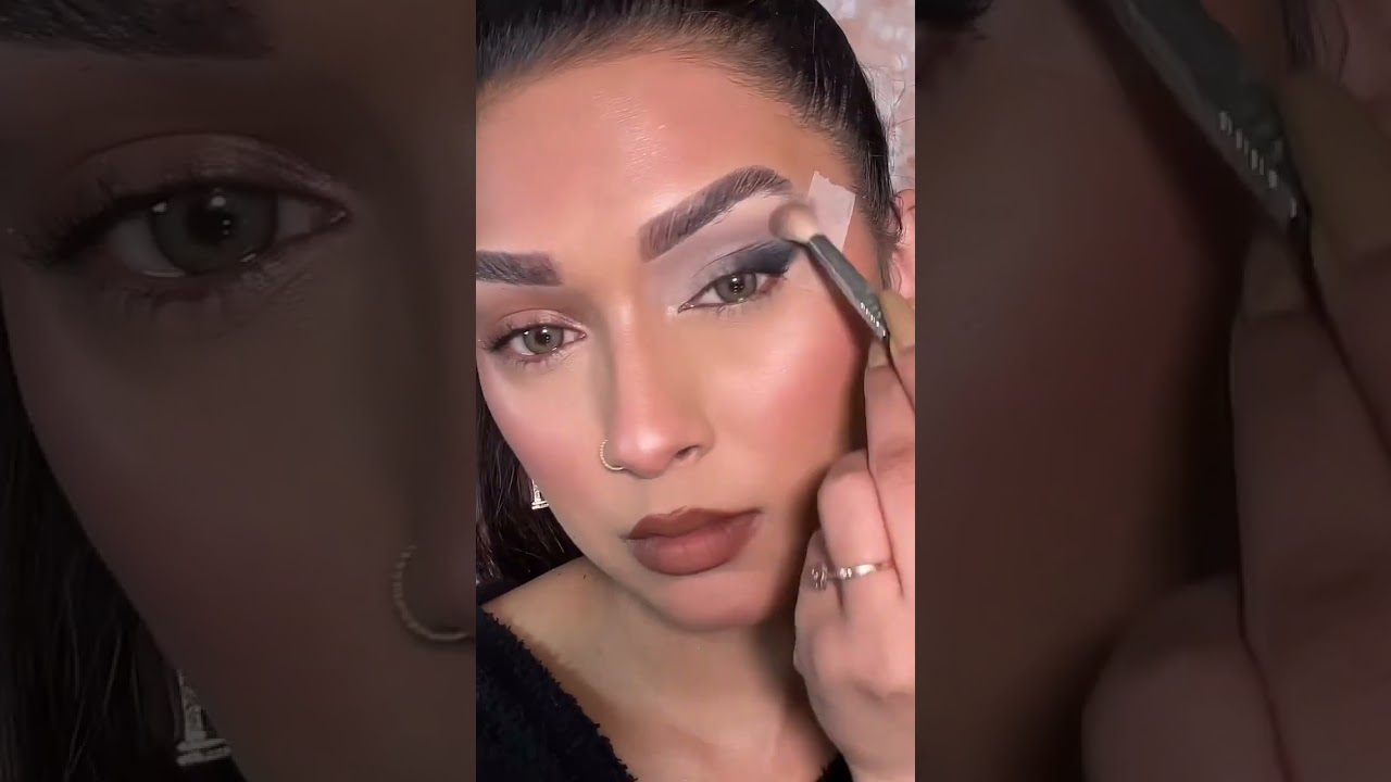 Sparkle in seconds with this easy to create silver smokey eye glam, perfect for the holiday