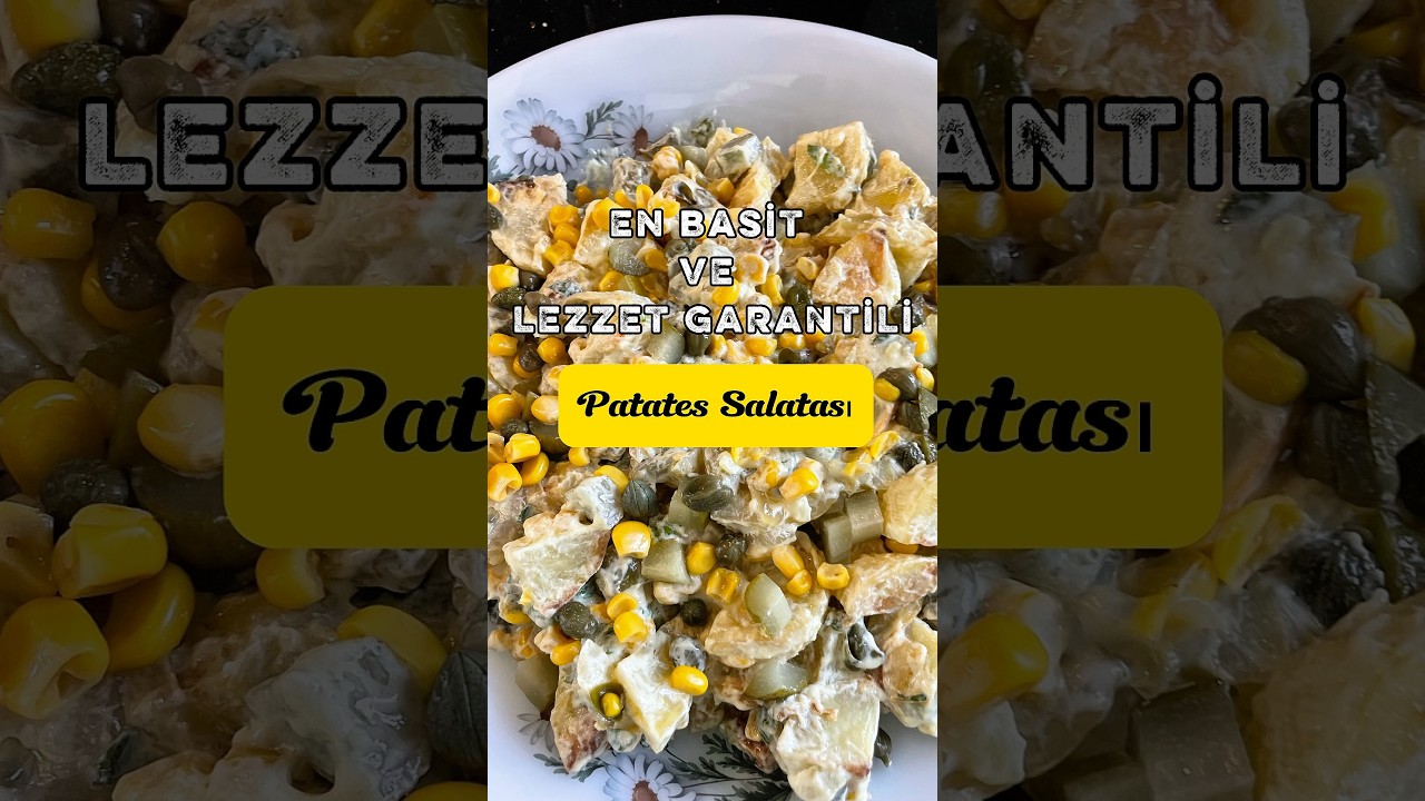 Lezzet Garantili Patates Salatası Tarifi 🥔✨ | Karamelize Soğanlı Kolay Salata Tarifi