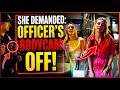 SHE DEMANDED OFFICERS TURN OFF THEIR BODYCAM BECAUSE SHE IS A LAWYER #cops #police #bodycam