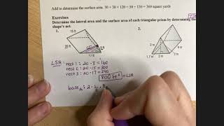 8-9 Notes SA Triangular Prisms Math7
