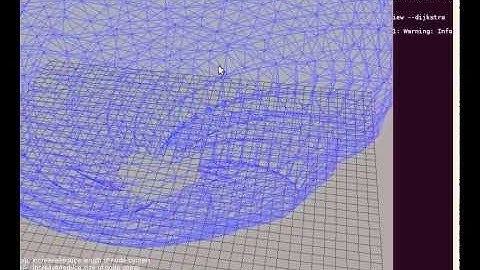 graph-slam demo: Loading a raw graph file vs. its Dijkstra tree global estimation: