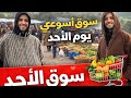 أجواء سوق أسبوعي يوم الأحد في فصل الربيع الغلا