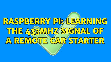 Raspberry Pi: Learning the 433Mhz signal of a remote car starter