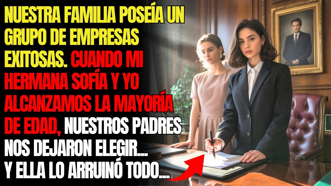 NUESTRA FAMILIA ERA DUEÑA DE UN GRUPO DE EMPRESAS EXITOSAS. CUANDO MI HERMANA SOFÍA Y YO...