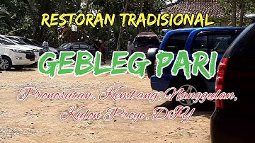 Restoran Tradisional Gebleg Pari (Soundtrack: Ngopo Tuku Cipt. Pak Ndut/Drs. Mardiya. Musik: Budi J)