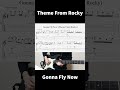 Playing Gonna Fly Now (Theme From Rocky) Solo On Guitar