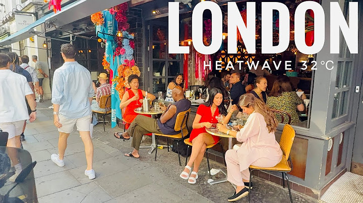 England, London City Summer Streets Heatwave Walk in London | Central London View at 32°C [4K HDR]