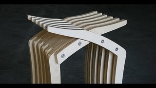 plywood bar stool - Woodworking Challenge