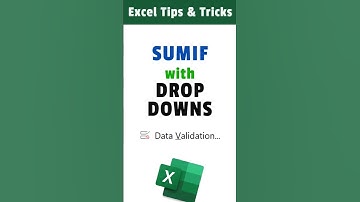 Use SUMIF with Drop-Downs in Excel! | Dynamic Filtering Made Easy 🚀 #sumif #excelformulas