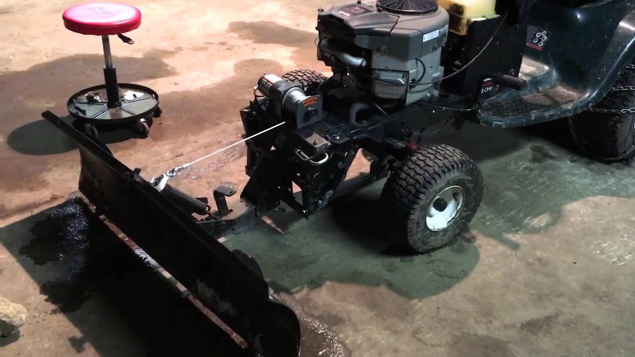 Winch Snow Blade Mower YouTube