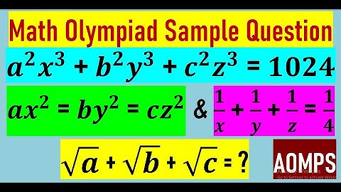If a^2 x^3+b^2 y^3+c^2 z^3=1024, ax^2=by^2=cz^2 and 1/x+1/y+1/z=1/4, find the value of  (√a+√b+√c).