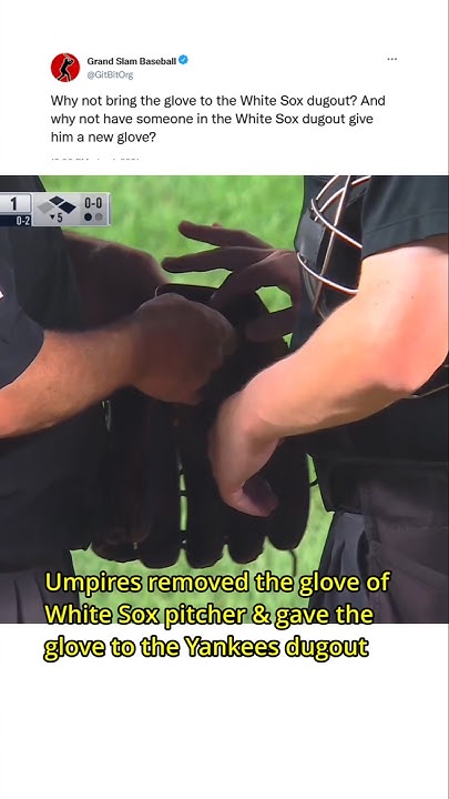 White Sox Glove Took To Yankee Dugout 🤔 - YouTube