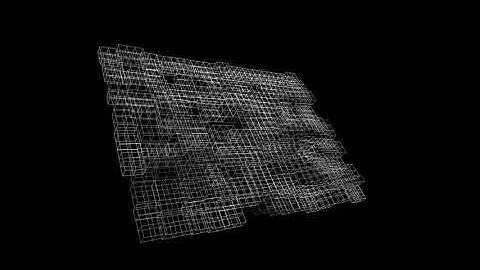 B&W Pulse Grid - [FREE USE] Royalty & Copyright Free Stock Video, VJ Loops, and Effects