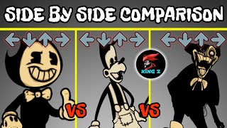 Fnf Ink Street - Bendy Mod Side-By-Side Technical Gameplay Comparison Performance Showcase