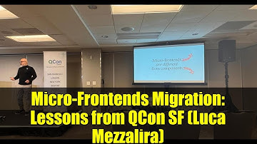 Micro-Frontends Migration: Lessons from QCon SF (Luca Mezzalira)